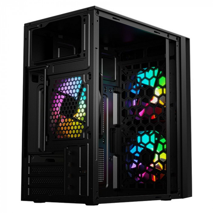 Корпус для ПК ACD M2-500 с блоком питания PSU 500W; mATX, USB3.0+USB1.1*2+HD Audio; FAN 3x120 mm