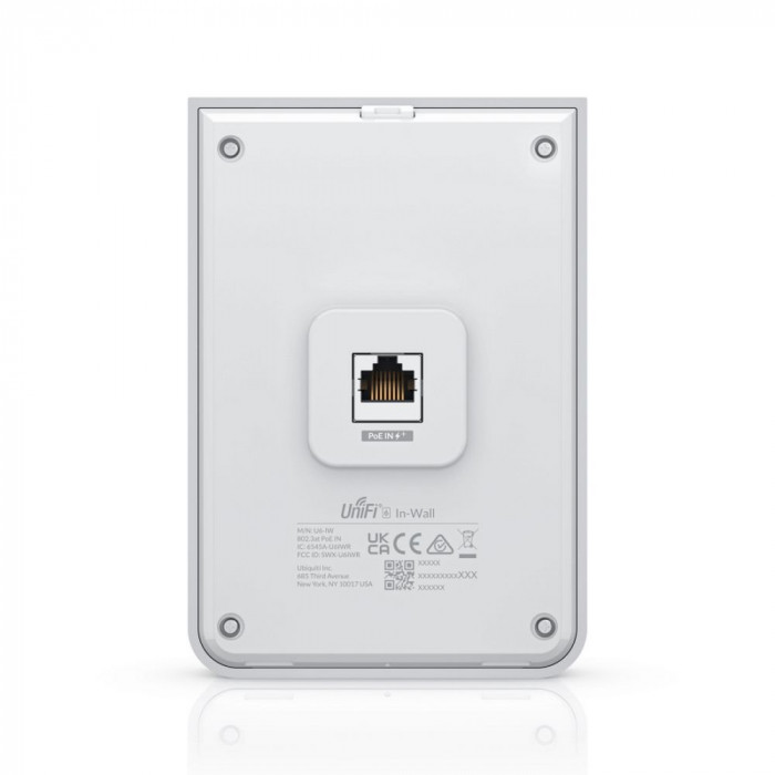 Точка доступа Wi-Fi Ubiquiti UniFi 6 AP In-Wall |U6-IW| Точка доступа 2,4+5 ГГц, Wi-Fi 6, 4х4 MU-MIMO, 5х 1G RJ45