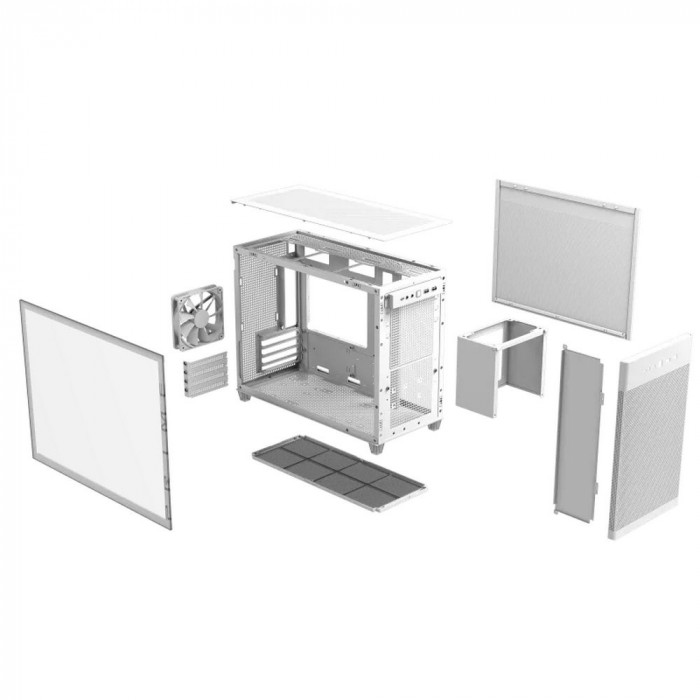 AP201 ASUS PRIME CASE TG WHITE