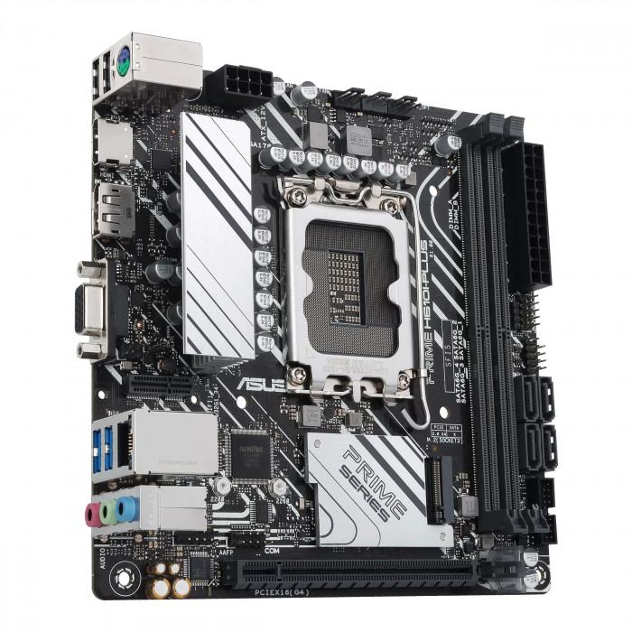 Материнская плата ASUS PRIME H610I-PLUS-CSM LGA1700 mini-ITX 2xDDR5 PCIEx16 M.2 DP HDMI VGA GLAN