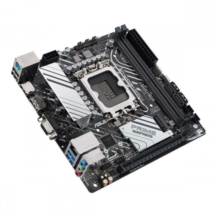 Материнская плата ASUS PRIME H610I-PLUS-CSM LGA1700 mini-ITX 2xDDR5 PCIEx16 M.2 DP HDMI VGA GLAN