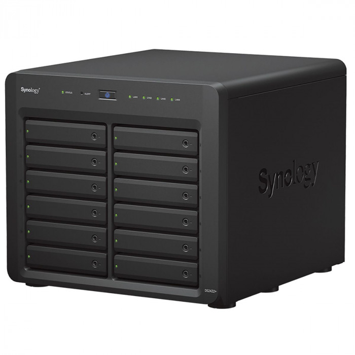 Платформа СХД Synology DS2422+ 12 Bay (Max.24, DX1222) 4xGLAN 4GB (Max.32GB) DDR4 2xUSB