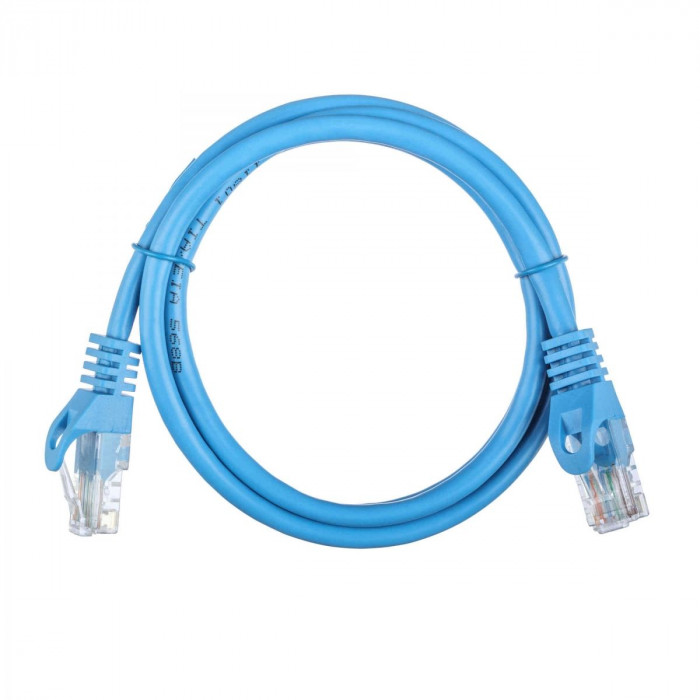 Патч-корд ACD-LPU5E-10L  Cat5e UTP 24AWG 4Pair, 7/0.18мм CCA Синий,1.0м, (741449)