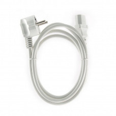 Кабель питания Cablexpert PC-186W-VDE, 1.8м, Schuko- C13, VDE, 10А, белый, с заземлением, пакет