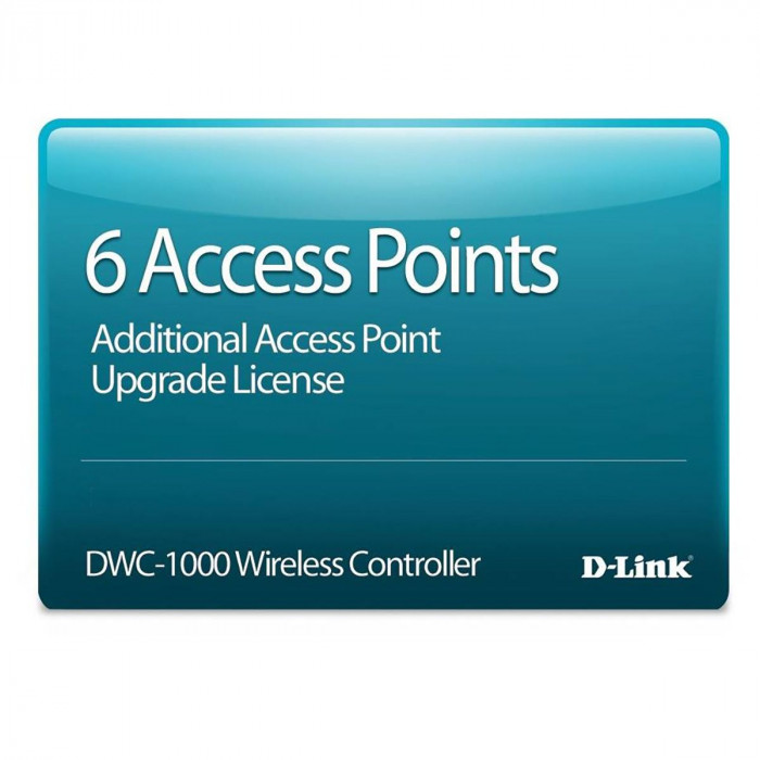 Лицензия D-Link DWC-1000-AP6-LIC Управление 6 дополнительными точками доступа для DWC-1000