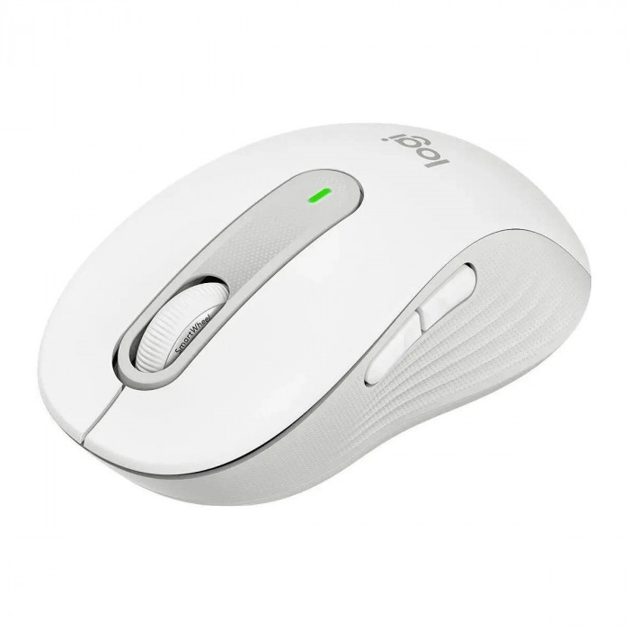 Мышь Logitech Мышь беспроводная Logitech M650 Signature Off White белая, 400-4000 dpi, Bluetooth + 2.4G, 5 кнопок, АА-батарейка, полноразмерная, правый хват