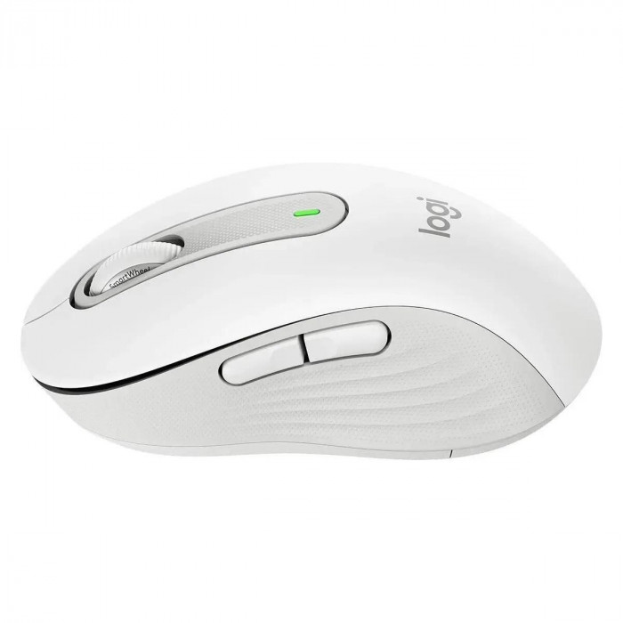 Мышь Logitech Мышь беспроводная Logitech M650 Signature Off White белая, 400-4000 dpi, Bluetooth + 2.4G, 5 кнопок, АА-батарейка, полноразмерная, правый хват