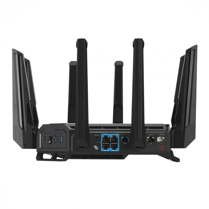 Маршрутизатор ASUS GT-BE98 WiFi 7 2х10G 4х2.5G 1G 2xUSB 11529+5764+5764+1376Mbps 6GHz/5GHz/2.4GHz