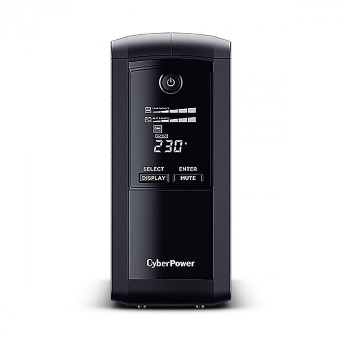 Источник бесперебойного питания ИБП Line-Interactive CyberPower VP700ELCD 700VA/390W USB/RS-232/RJ11/45  (4 EURO)