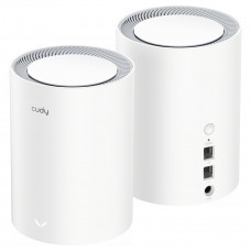 Маршрутизатор CUDY AX3000 Wi-Fi 6 Mesh  2 5G Solution 2.5G Solution 2-Pack, Dual-Band,  Chipset MT7981BA+MT7976CN+RTL8221B, 802.11ax/ac/a/b/g/n,  2402Mbps at 5GHz + 574Mbps at 2.4GHz,  2.5G WAN+GE LAN, 5 internal antennas,  MU-MIMO, DDNS, Zerotier/Wiregua