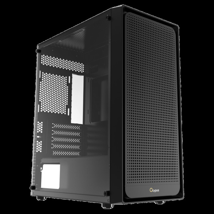 Корпус для ПК Case Ocypus Gamma C50 BK mATX / win / black / no PSU / Tempered Glass