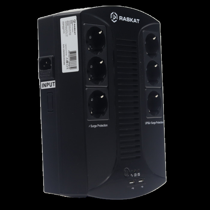 Источник бесперебойного питания  ИБП Raskat VS-650VA 650VA, 390Вт, 6хCEE 7