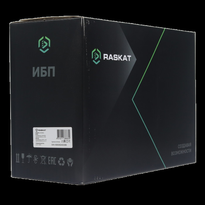 Источник бесперебойного питания  ИБП Raskat VS-650VA 650VA, 390Вт, 6хCEE 7