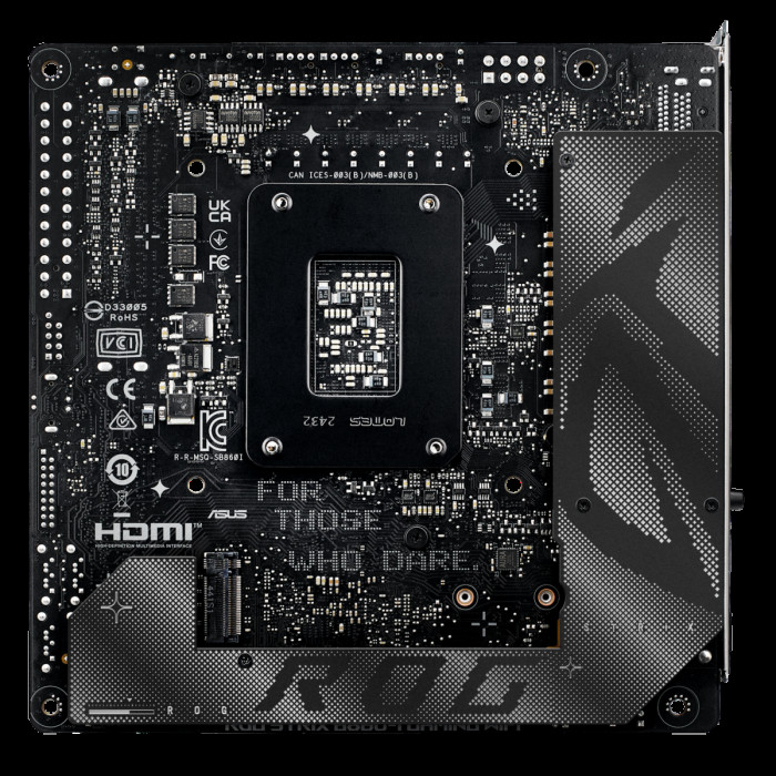 Материнская плата ASUS ROG STRIX B860-I GAMING WIFI LGA1851 mini-ITX 2xDDR5 PCIEx16 2xM.2 Thunderbolt USB-C DP HDMI 2.5GLAN Wi-Fi 7