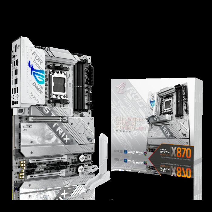 Материнская плата ASUS ROG STRIX X870-A GAMING WIFI AM5 ATX 4xDDR5 2xPCIEx16 4xM.2 3хUSB-C DP HDMI 2.5GLAN Wi-Fi 7