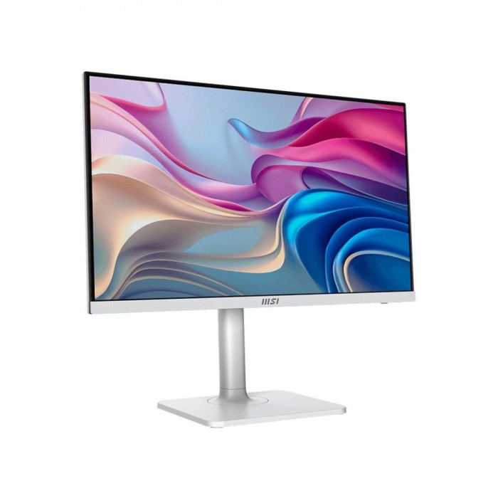 Монитор 27' MSI Modern MD272UPHW  IPS, 3840x2160, 60Hz, 4ms, 400сd/m, 1000:1, HDR10 | HDMI(2.0b), DP(1.4a), Type-C(PD-98W), 3xUSB3.2 | HAS, Pivot, Swivel, InPSU, Speakers, Vesa 75, White