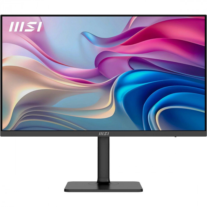 Монитор 27' MSI Modern MD272UPHG  IPS, 3840x2160, 60Hz, 4ms, 400сd/m, 1000:1, HDR10 | 2xHDMI(2.0b), DP(1.4a), Type-C(PD-98W), 3xUSB3.2 | HAS, Pivot, Swivel, InPSU, Speakers, Vesa 75, Black