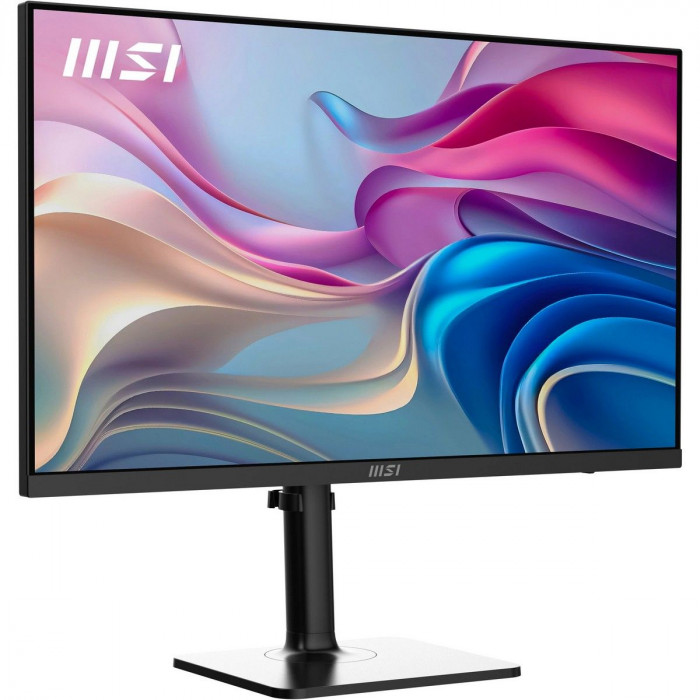 Монитор 27' MSI Modern MD272UPHG  IPS, 3840x2160, 60Hz, 4ms, 400сd/m, 1000:1, HDR10 | 2xHDMI(2.0b), DP(1.4a), Type-C(PD-98W), 3xUSB3.2 | HAS, Pivot, Swivel, InPSU, Speakers, Vesa 75, Black