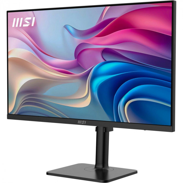 Монитор 27' MSI Modern MD272UPHG  IPS, 3840x2160, 60Hz, 4ms, 400сd/m, 1000:1, HDR10 | 2xHDMI(2.0b), DP(1.4a), Type-C(PD-98W), 3xUSB3.2 | HAS, Pivot, Swivel, InPSU, Speakers, Vesa 75, Black