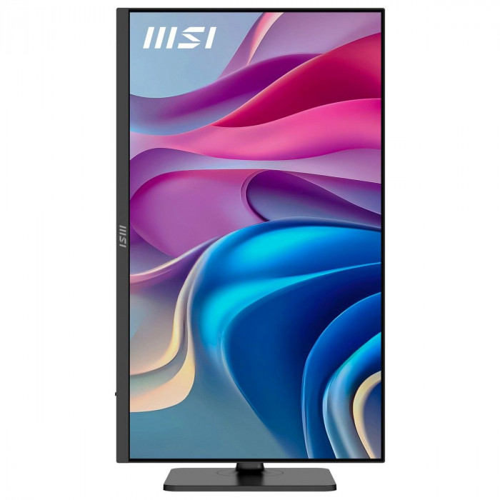 Монитор 27' MSI Modern MD272UPHG  IPS, 3840x2160, 60Hz, 4ms, 400сd/m, 1000:1, HDR10 | 2xHDMI(2.0b), DP(1.4a), Type-C(PD-98W), 3xUSB3.2 | HAS, Pivot, Swivel, InPSU, Speakers, Vesa 75, Black