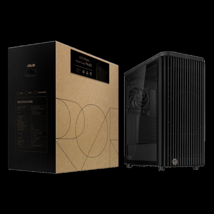 Корпус для ПК ASUS PROART PA401 ABS TG PWM BLACK
