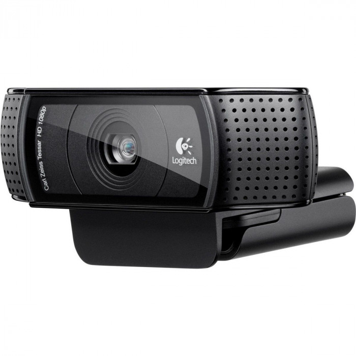 Веб-камера Logitech HD Pro Webcam C920 960-001055/960-000998{ USB 2.0, 1920*1080, 2Mpix foto, Mic, Black}