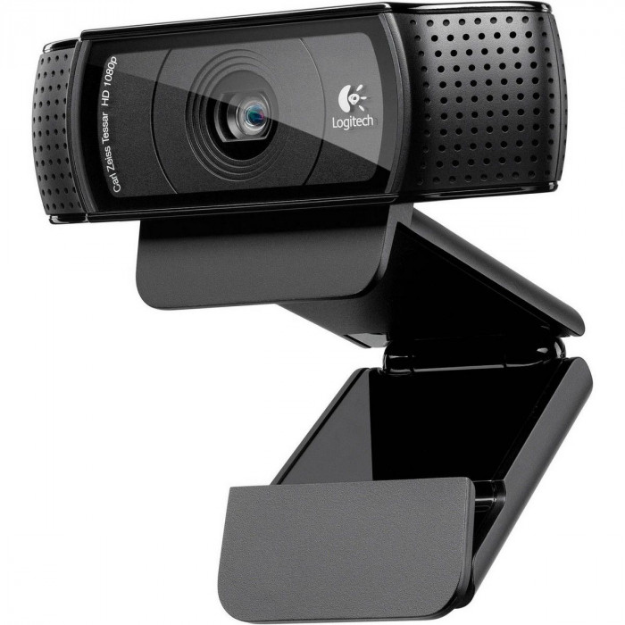 Веб-камера Logitech HD Pro Webcam C920 960-001055/960-000998{ USB 2.0, 1920*1080, 2Mpix foto, Mic, Black}