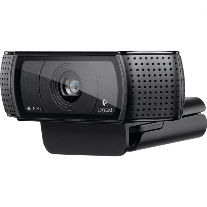Веб-камера Logitech HD Pro Webcam C920 960-001055/960-000998{ USB 2.0, 1920*1080, 2Mpix foto, Mic, Black}