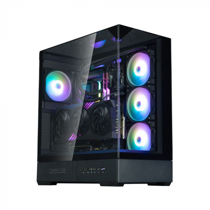 Корпус для ПК Zalman P40 Prism Plus Black ATX Mid Tower PC Case, 120mm ARGB Fanx4