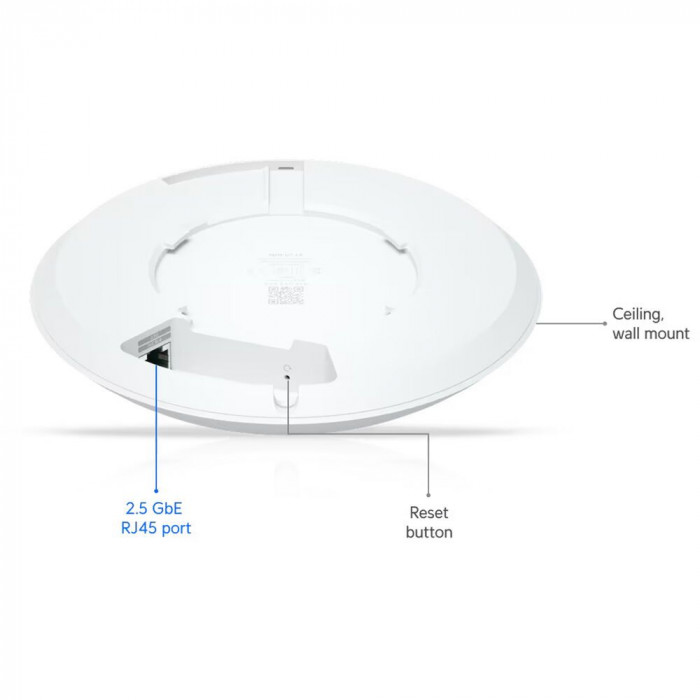 Точка доступа Wi-Fi Ubiquiti UniFi 7 AP Long Range  2,4+5 ГГц, Wi-Fi 7, 3х3 MU-MIMO, 802.3af, 1х 2,5G RJ45