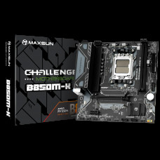 Материнская плата Maxsun MS-Challenger B850M-K B850, AM5, 2*DDR5, 1*PCIEx16, 1*PCIEx1, 1*M.2, 6*USB3.2Gen1, 4*USB2.0, 2*SATA3.0, 1G, HDMI, M-ATX, RTL