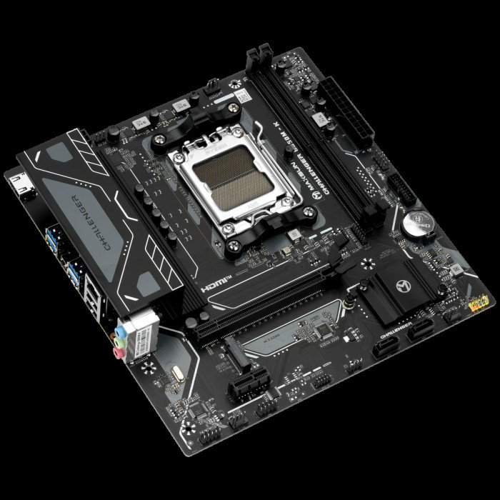 Материнская плата Maxsun MS-Challenger B850M-K B850, AM5, 2*DDR5, 1*PCIEx16, 1*PCIEx1, 1*M.2, 6*USB3.2Gen1, 4*USB2.0, 2*SATA3.0, 1G, HDMI, M-ATX, RTL