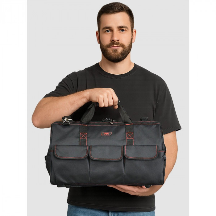 Сумка для инструментов Deli DL430904 'Black Edition'