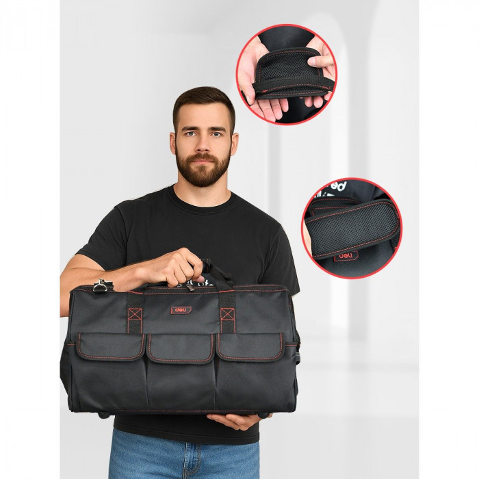 Сумка для инструментов Deli DL430904 'Black Edition'