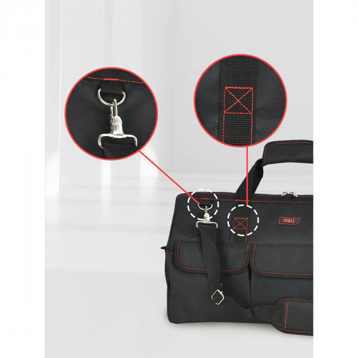 Сумка для инструментов Deli DL430904 'Black Edition'