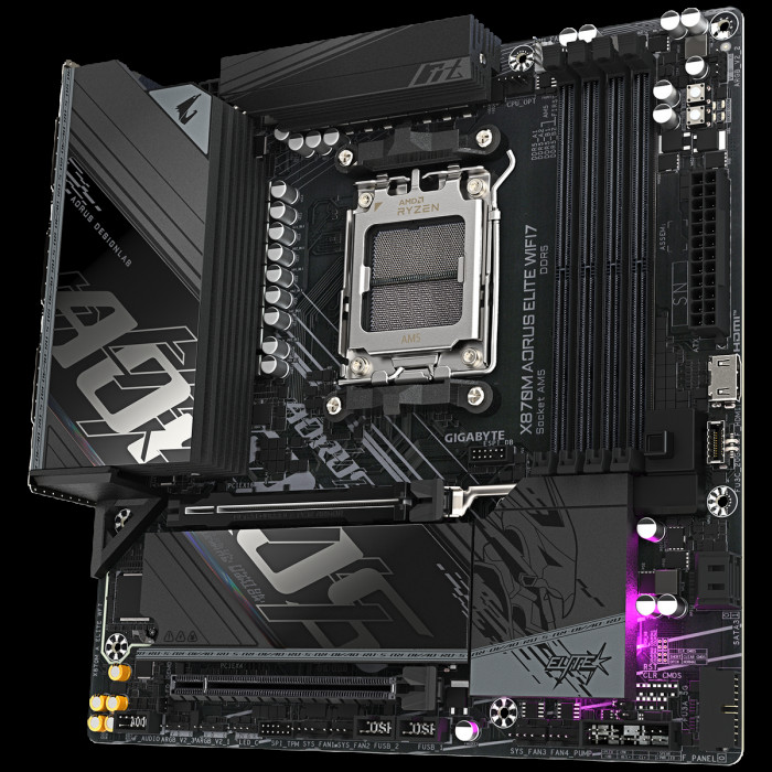Материнская плата Gigabyte X870M AORUS ELITE WIFI7, RTL