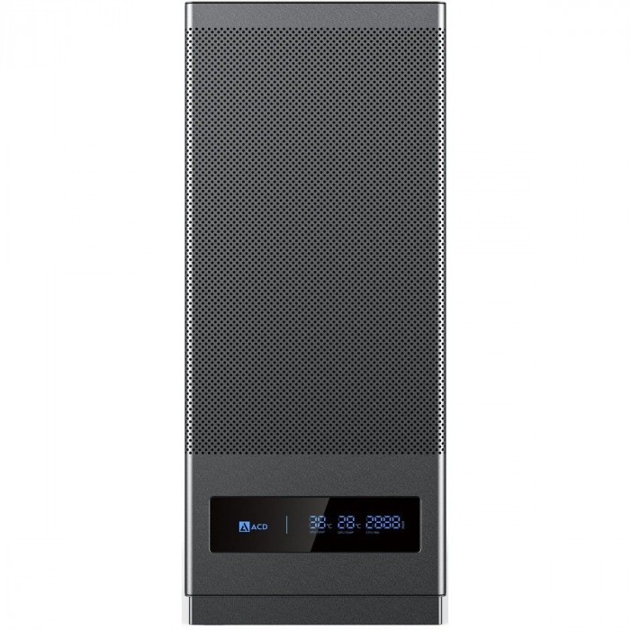 Корпус для ПК ACD Citadel 108DB ATX, Type-C + 2 X USB ports + HD audio combo, Mesh, TG, Black
