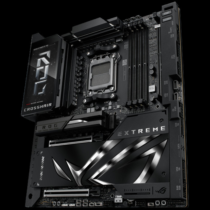 Материнская плата ASUS ROG CROSSHAIR X870E EXTREME AM5 E-ATX 4xDDR5 2xPCIEx16 5xM.2 4xUSB-C HDMI 5GLAN 10GLAN Wi-Fi 7