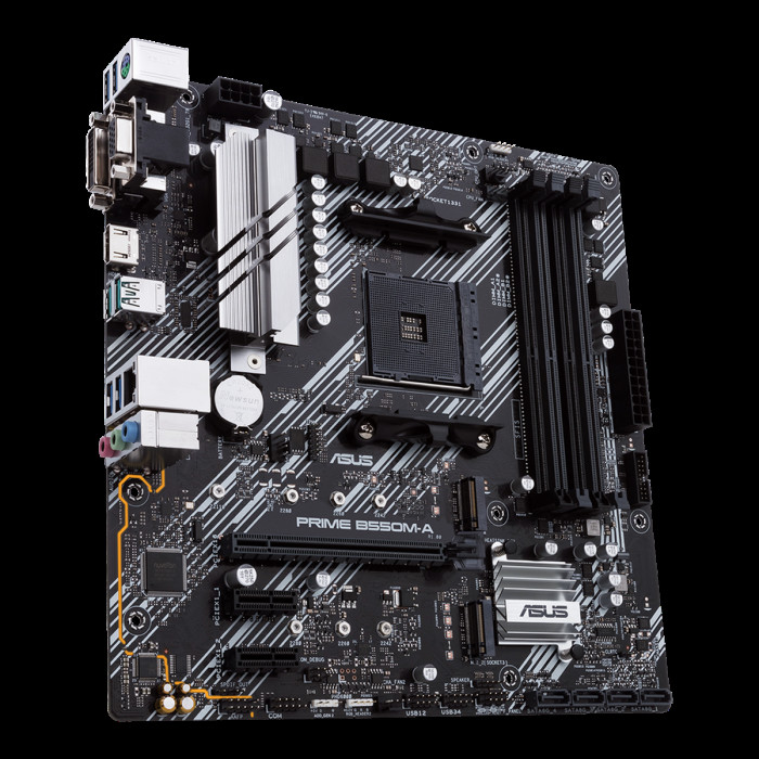 Материнская плата ASUS PRIME B550M-A/CSM AM4 mATX 4xDDR4 PCIEx16 2xPCIEx1 2xM.2 HDMI DVI VGA GLAN
