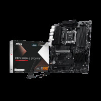 Материнская плата MSI PRO B850-S EVO WIFI B850, AM5, 4*DDR5, 2*PCIEx16, 3*M.2, 2*TypeC, 2*USB3.2Gen2, 4*USB3.2Gen1, 8*USB2.0, 4*SATA3.0, 5G, DP, HDMI, ATX, RTL