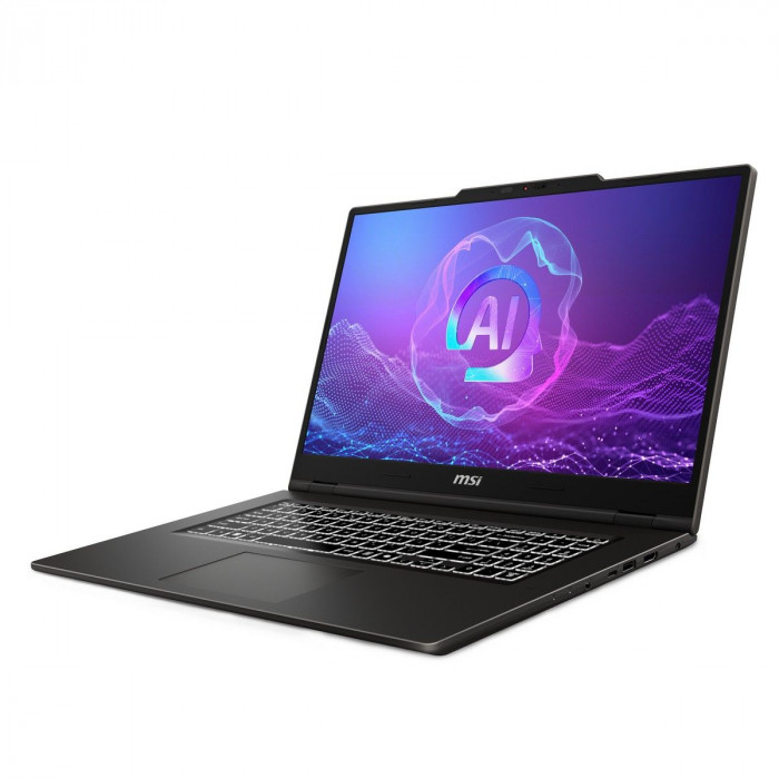 Ноутбук MSI VenturePro 17 AI A2HVEG-029XRU Intel Core Ultra 5 225H/16Gb (2*8 D5)/SSD512Gb/RTX4050 6Gb (45W)/17.3'/IPS/FHD/1920x1080/144Hz/NoOS/RJ-45/Solid Gray/2.4kg