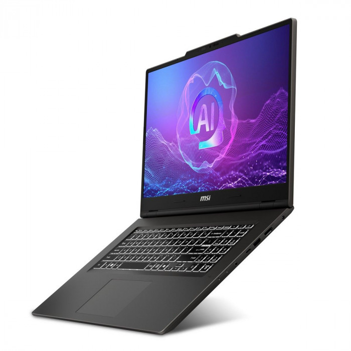 Ноутбук MSI VenturePro 17 AI A2HVEG-029XRU Intel Core Ultra 5 225H/16Gb (2*8 D5)/SSD512Gb/RTX4050 6Gb (45W)/17.3'/IPS/FHD/1920x1080/144Hz/NoOS/RJ-45/Solid Gray/2.4kg