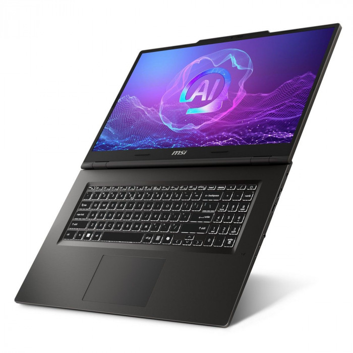 Ноутбук MSI VenturePro 17 AI A2HVEG-029XRU Intel Core Ultra 5 225H/16Gb (2*8 D5)/SSD512Gb/RTX4050 6Gb (45W)/17.3'/IPS/FHD/1920x1080/144Hz/NoOS/RJ-45/Solid Gray/2.4kg
