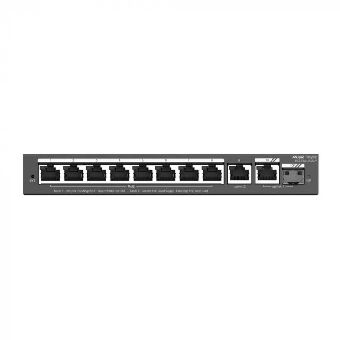 PoE Коммутатор, управляемый Ruijie/Reyee RG-ES210GS-P