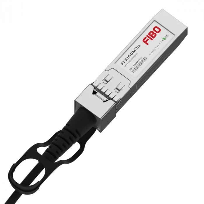 Кабель FIBO FT-S10-DAC7m, DAC Copper cable, 10G, SFP+ -to- SFP+, 30AWG витая пара, 7M