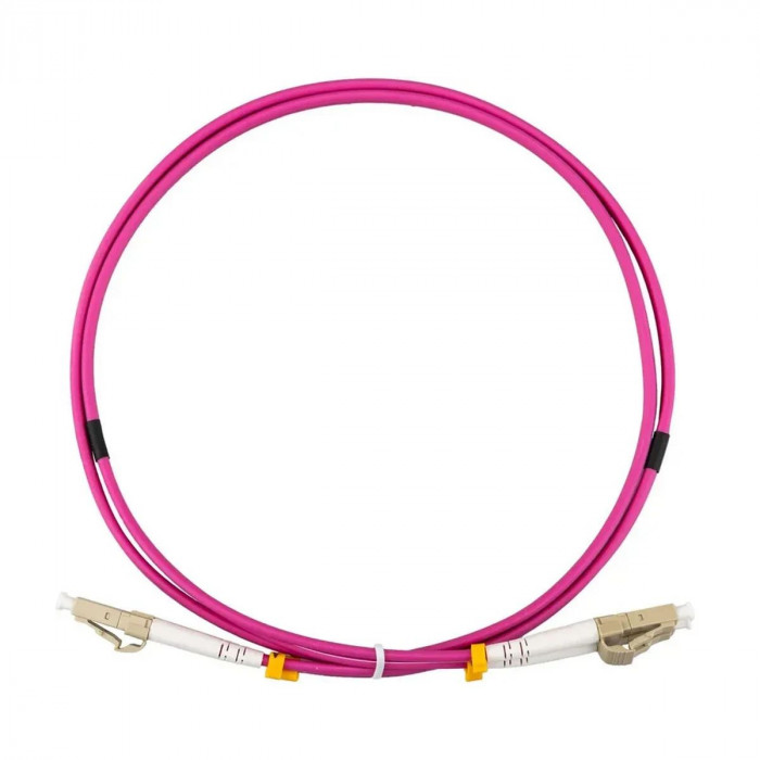 Кабель оптический REXANT 50-2611-105 Патч-корд волоконно-оптический (шнур) MM 50/125 (OM4), LC/UPC–LC/UPC, duplex, 3mm, LSZH, 1.5м, REXANT