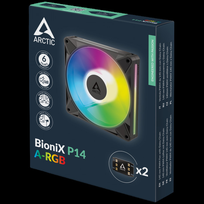 Вентилятор корпусной ARCTIC BioniX P14 A-RGB - retail (ACFAN00339A)
