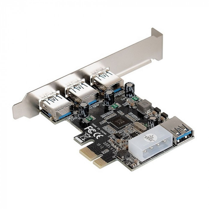 Контроллер Exegate Контроллер ExeGate EXE-367 (PCI-E x1 v2.0, 3*USB3.0 ext. + 1*USB3.0 int., разъем доп.питания, VIA Labs Chipset VL805)