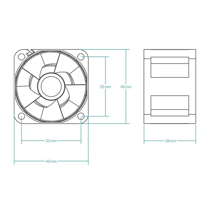 Вентилятор корпусной ARCTIC Cooling S4028-15K 5-Pack 1400-15000rpm rpm Dual Ball Bearing  4-Pin Fan-Connector (ACFAN00274A)