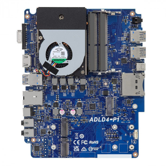 Платформа мини ПК MARS/1235U/3L/L6 Intel Core i5-1235U, 2xSO-DIMM DDR4,max 64GB, no SSD, wifi,bt